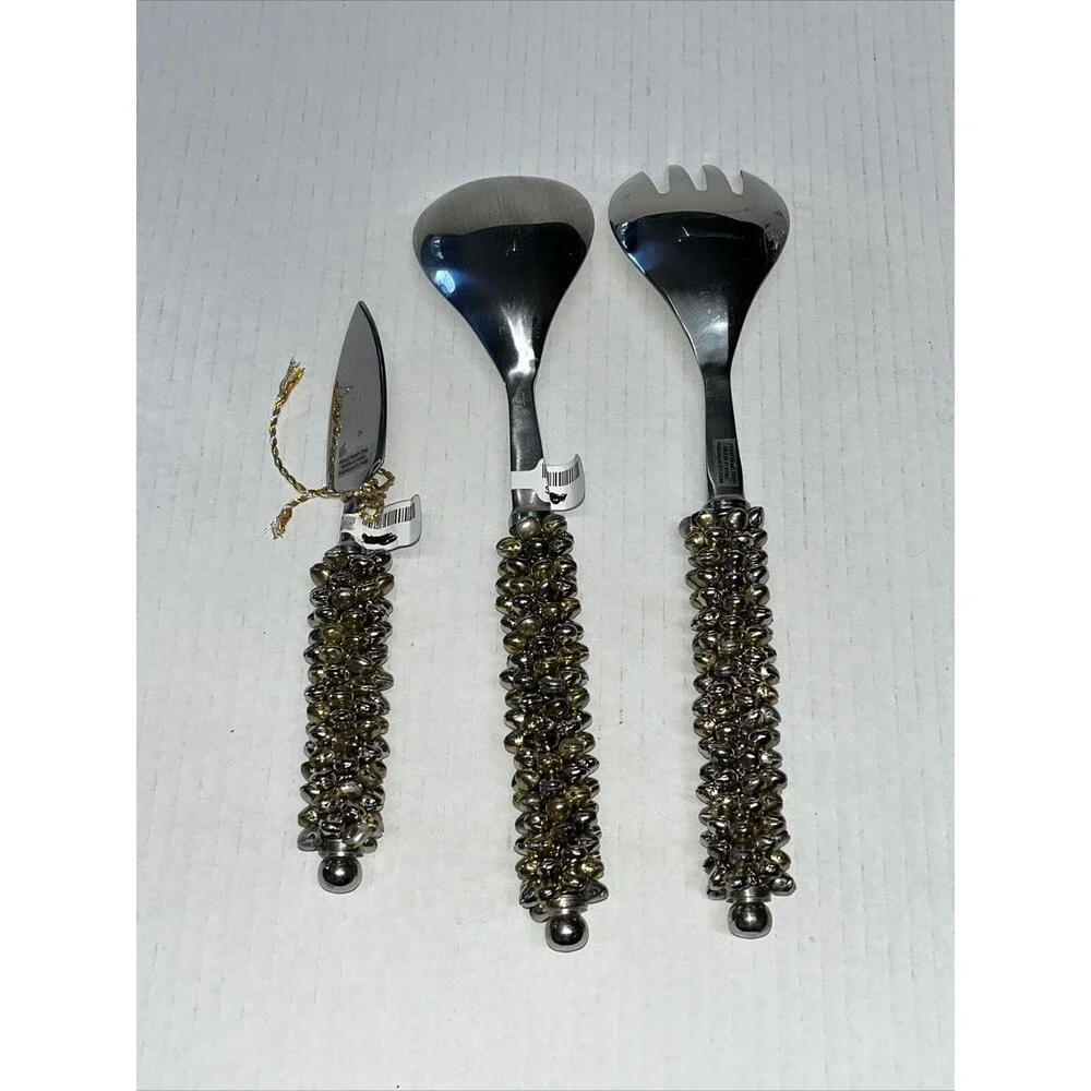 Salad Serving 3 Pc Set Made In India  NWT